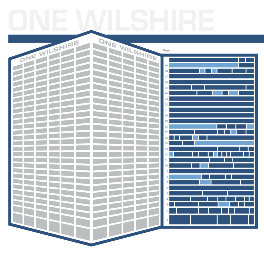 one wilshire building stacking plan